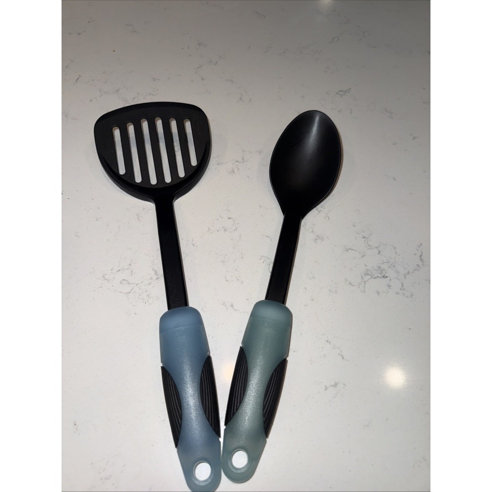 Set Of 2 Ekco Nylon Basting Serving Cooking Spoon & Spatula Heat Resistance‎